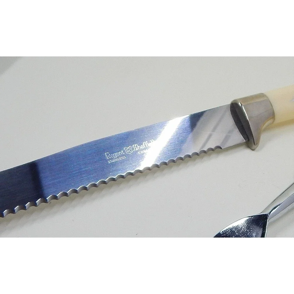 Regent Sheffield Cutlery Set Stainless Steel Blades Carving Knife Fork England